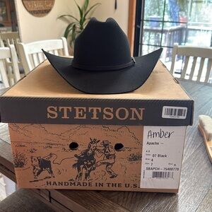 Stetson Apache 4x black cowboy hat